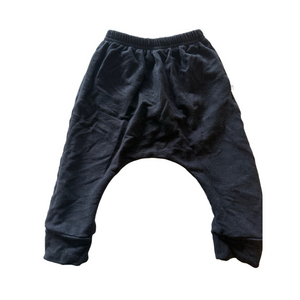 Mini Matchy baby girl or boy Black drop Pants Size 6-12M made in Canada 🇨🇦